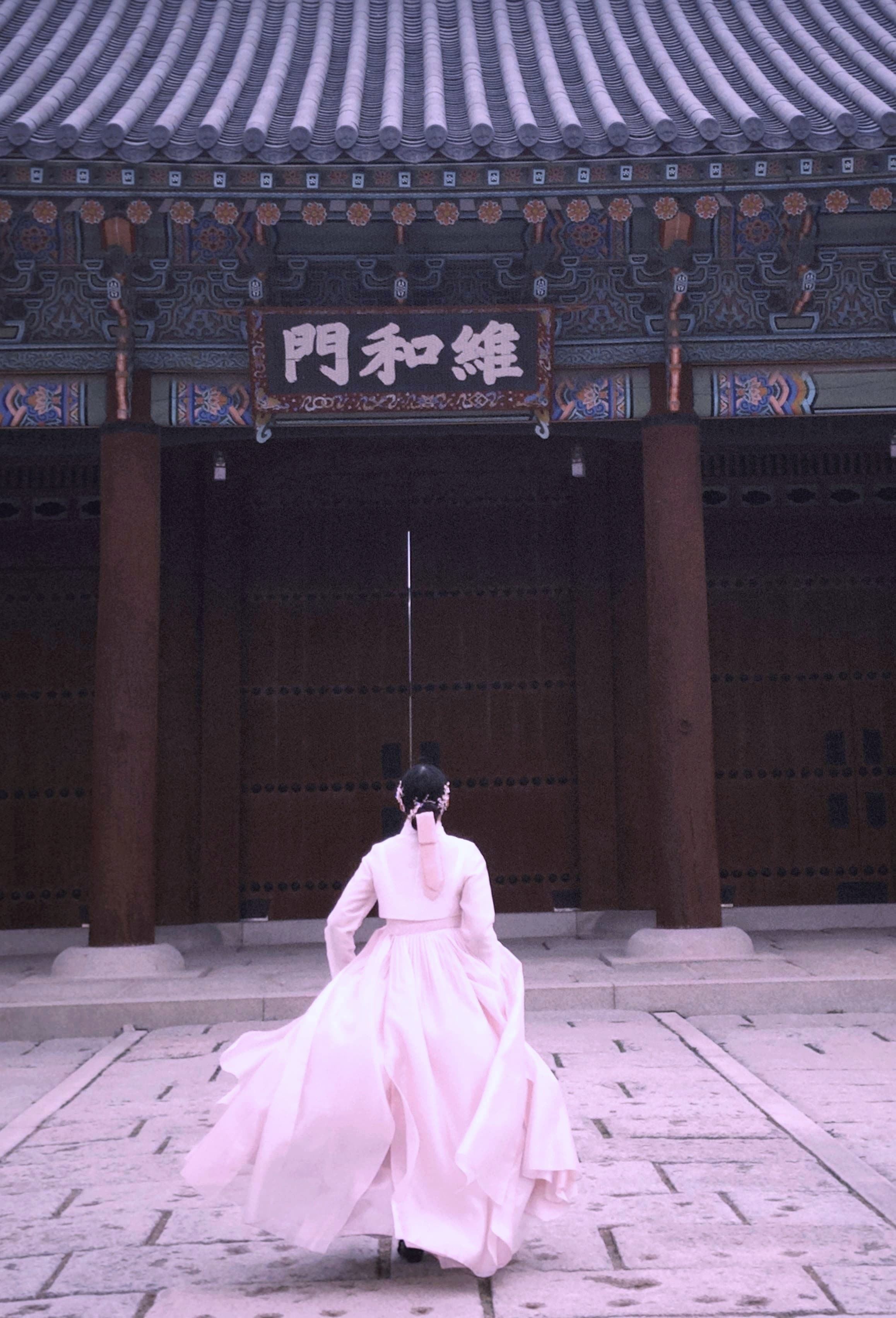 Hanbok at Gyeongbokgung Palace